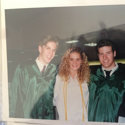 Greg, Erin and  me at our highschool graduation in 1992