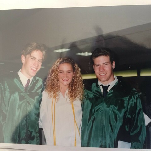 Greg, Erin and  me at our highschool graduation in 1992