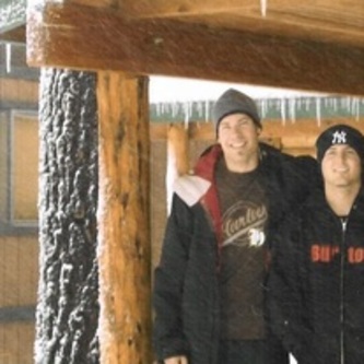 Me and Scotty at our Cabin in Big Bear the day it was officially sold