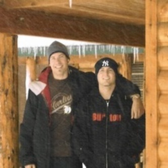 Me and Scotty at our Cabin in Big Bear the day it was officially sold