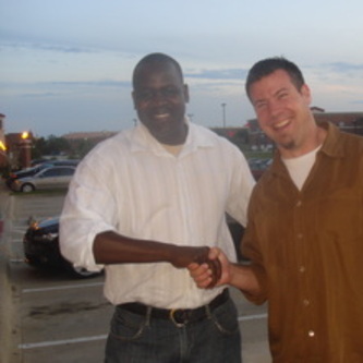 My friend Ken and I  hanging out in 2007 when first moving to Dallas