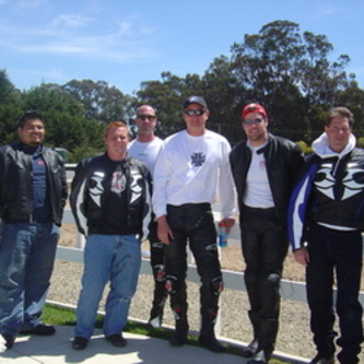 The boys and I taking a break on our ride up to Pismo Beach