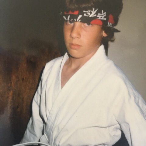 Me at 9 starting Taekwondo