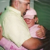 My friend, Steve, and sister in the waiting room